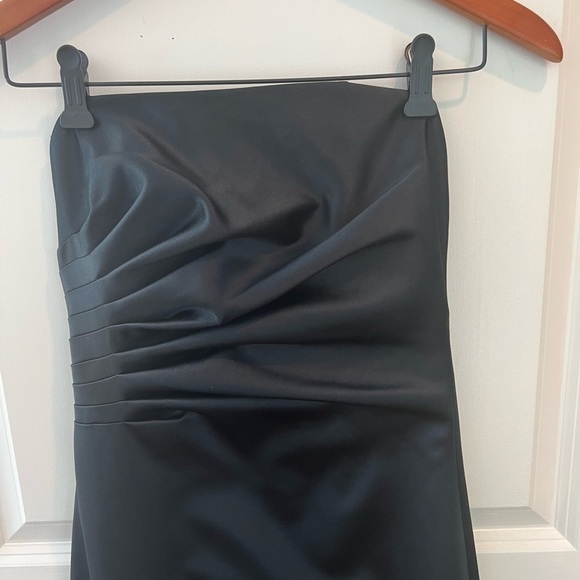 ABS Evening Allen Schwartz Strapless Black Gown - Picture 5 of 16